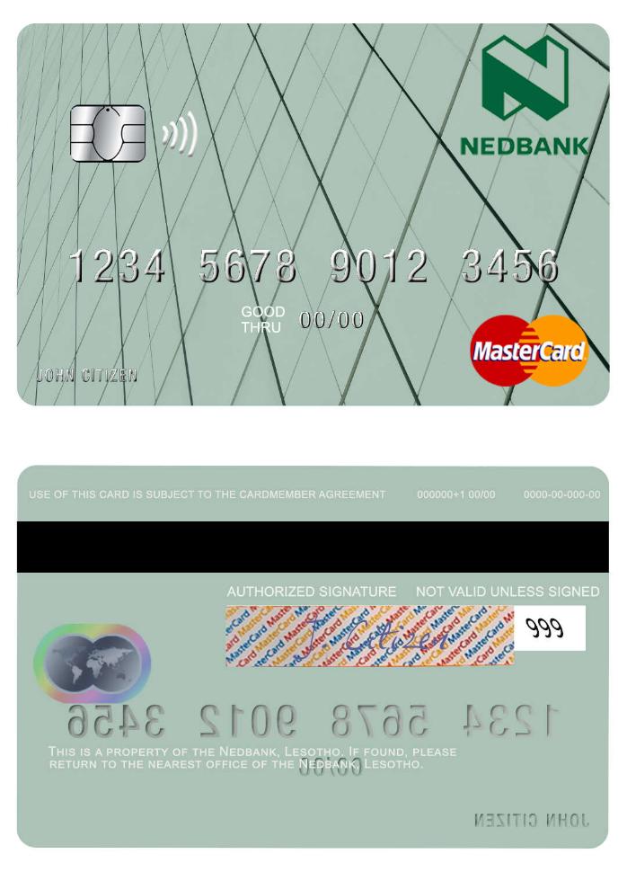 Lesotho Nedbank mastercard